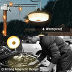 Camping String Lights, 32.8ft Portable Outdoor String Lights with 8 Lighting Modes, Qucick Storage, 2 in 1 Waterproof Camping Lanterns for Camping, Christmas, Outdoor