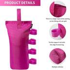 Joramoy Heavy Duty Canopy Weight Bags(120LBS) for Pop up Canopy Tent, Leg Canopy Weights Sand Bags for Instant Outdoor Sun Shelter Canopy/Patio Umbrella,Set of 4, Pink(Without Sand)