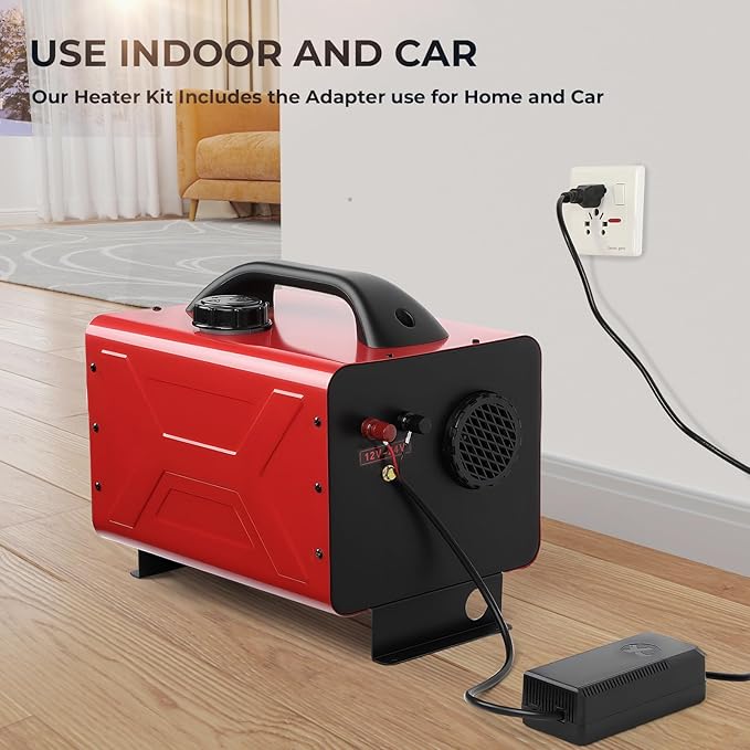 Diesel Heater all in one 12V/24V/110V 8KW portable car heater with App Control, Remote Control and Display Screen, 3 Ways Control Fast Heating Low Noise Diesel Parking Heater for Tent, Car, RV, Camper