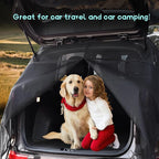 Car Tailgate Mesh Screen, Magnetic Mount Auto Tailgate Rear Windshield Sunshade Net, Breathable Trunk Mesh Tent Vehicle Camping for SUV Van MPV, Camping Gear Accessories