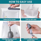 N NEVO RHINO Hydration Bladder 2L-3L,Water Reservoir for Hiking Backpack Leak Proof Water Storage Bladder,BPA-Free Water Pouch Hydration Pack for Camping Cycling Running