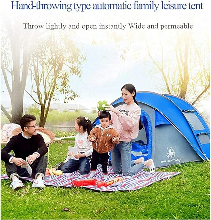 GeRRiT Products Camping Tent for Outdoor Automatic Tents Throwing Pop Up Waterproof Camping Hiking Tent Waterproof Large Family Tents