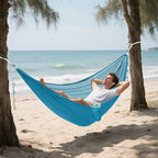Cerulean Camping Gear with 2 Tree Straps Camping Hammock for Yard 114" x 54"