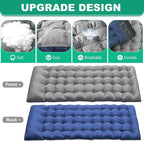 LILYPELLE Folding Camping Cot, Extra Wide Heavy Duty Sleeping Cots with Carry Bag, Double Layer Oxford Portable Travel Camp Cots for Home, Office Nap and Outdoor Beach