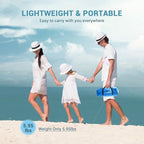 Elegear CumbreX™ Beach Tent Sun Shelter with Canopy, 4-5 Person Pop Up Beach Tent Cabana, Easy Setup UPF 50+ UV Protection Portable Lightweight Double Silver Coating Sun Shade Shelter - Dark Blue