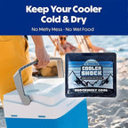 Cooler Shock Reusable Ice Packs for Cooler - Long Lasting Cold Freezer Packs for Coolers and Lunch Boxes - Cooler Ice Packs for Camping Gear, Fishing, Road Trips, Beach Must Haves