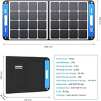 XTAR SP100 100w Solar Panel, Portable Solar Panel Solar Power, Foldable Solar Panel with Independent Charger, Solar Power Panel for Power Station Solar Generator RV Solar Camping 1Pack-1