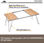 camping moon IGT Top Board Bridge Table Bamboo Side Plate CK-P21
