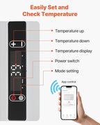 VEVOR 12 Volt Car Refrigerator, 26.4QT/25L Car Fridge, Portable Electric Cooler with -4℉~68℉ Adjustable Temperature, 12/24V DC and 100-240V AC Compressor Freezer for Outdoor, Camping, Travel, RV