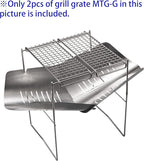 CAMPINGMOON 304 Stainless Steel Cooking Grates for Camping Stove Grill Campfire Open Fire MTG-G,MTG-2G,MTG-JS,MTG-JL