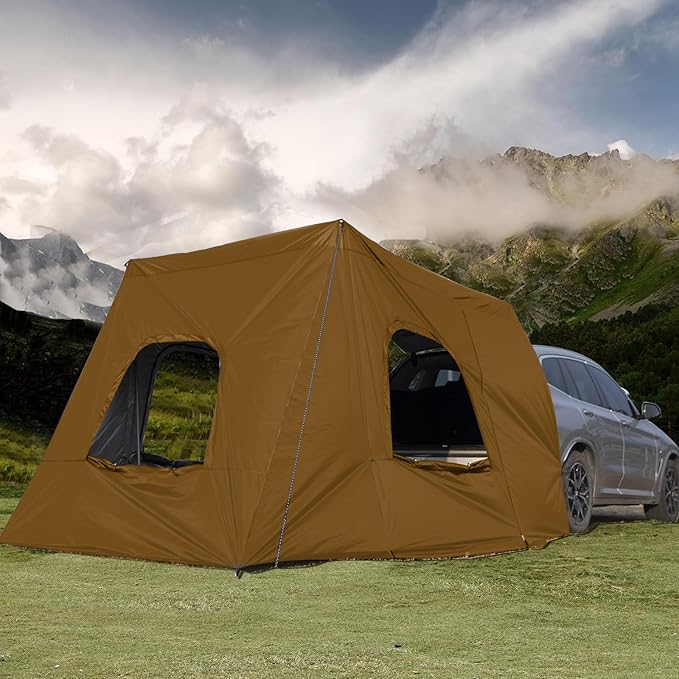 SUV Tents for Camping, Car Tents for Camping 4-6 People, SUV Tent Attachment Tailgate Tent