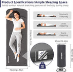 INVOKER Camping Sleeping Pad 3.15” Memory Foam Fast Self Inflating Insulated Durable Camping Mat Air Mattress with Pillow，for Tent, Traveling, Car, Camping, Grey