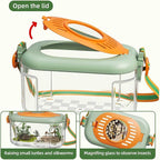 Bug Catcher for Kids Explorer Bug Catching Kit,Magnifying Glass, Tweezers, Whistle & Compass, Learning Guide, Insect Habitat, Outdoor Toys(3 Year +) (Kids Bug Catcher Set)