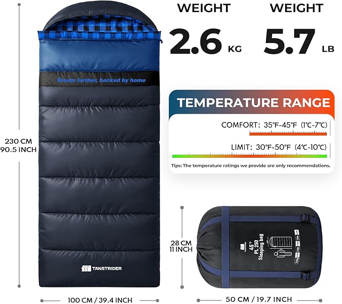 Cotton Flannel XXL Sleeping Bags for Adults Cold Weather Camping Sleeping Bag for Adults Kids Teens with Compression Sack,Camping Gear for Traveling,Hiking,Climbing,Outdoor,Indoor
