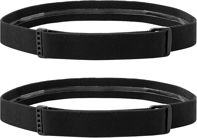 2 Pack Elastic Headlamp Strap Replacement Headband, Adjustable Headlight Strap Fit for Most Black Diamond Petzl Energizer Pelican Fenix Headlamps 1” Width Comfortable Band (Silicone Anti-Slip)