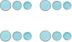 Fox Run Melamine Dinnerware Set Teal, 10"