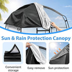 Sports Tent, Portable Sports Tent Shelter Fits 2-4 Persons,6.3FT Height Clear Bubble Tents for Sports Games and Camping,Providing Shelter from Wind and Rain (Black)