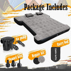 Umbrauto Air Mattress for 6-6.5 ft Full-Size Short Beds, Inflatable Truck Tent Airbed with Pump, Pickup Camper Air Mattress for Camping, with Pillows