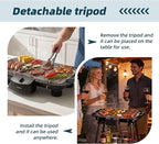 Electric Grill Outdoor Indoor Cooking,Smokeless BBQ,Portable Removeable Stand Grill, (YD301 Upgrade)