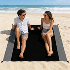 Waterproof Camping Tarp Lightweight Multifunctional Tent Footprint for Camping, Hiking Backpacking, Compact Tent Tarp Ground Sheet Mat for Ground or Under Tent（78.7" x 82.7" | Black）