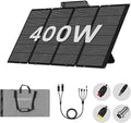 400 Watts Foldable Solar Panel, Luggable & Durable, Portable 400W Solar Charger Complete with Adjustable Stand Case, 40V Waterproof for Off-Grid Camping RV/Campervan Solar Generator
