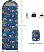 Kids Sleeping Bag for Boys Girls,Checkerboard Cat Print-Lightweight Warm Portable Outdoor Indoor-Waterproof Cold Weather Resistant Sleeping Bag for Camping Hiking