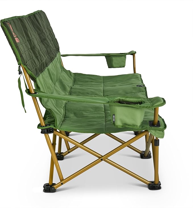 Kelty Lowdown Couch - 3 Person Capacity Camping Chair, Extra Large and Sturdy Bench for Campsites, Soccer Games, and Backyard Parties