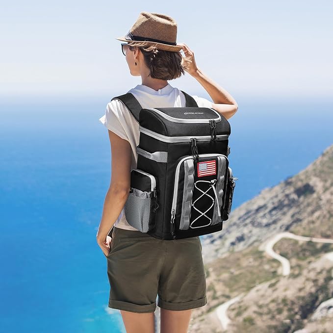 Maelstrom Backpack Cooler,Soft Lightweight Leakproof Cooler Backpack,Men Women 35/50 Can Insulated Cooler Bag,Keeps Hot/Cold for Up to 16 Hours,Perfect for Camping, Beach