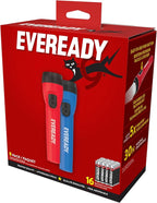 Eveready LED Flashlight Bright Reliable Flashlights for General Purpose, Great for Camping, Car, Emergency Storm Power Outage Handheld Flashlight (Batteries Included)
