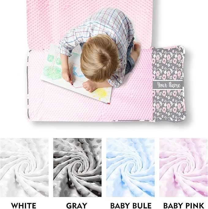 Personalized Toddler Nap Mat for Preschool, Custom Name Kids Sleeping Bag for Daycare, Kindergarten Roll Up Sleeping Mat with Removable Pillow and Soft Blanket, Fun Themes for Boys & Girls