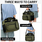MIER Large Lunch Box for Men Women Adult Insulated Soft Sided Cooler 30 Can Leakproof Lunch Bag Collapsible for Work Travel Camping Beach, 18L (Army Green-No Luggage Strap)
