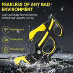 LED Glasses Rechargeable Headlight Glasses with Motion Sensor and Touch Control, Adjustable EDC Headlamp Flashlight Glasses with Lights, 5 Modes USB C Light up Hands-Free Glasses for Camping Emergency