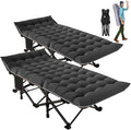 ABORON Heavy-Duty Folding Guest Bed for Adults, 500lb Capacity, Portable Extra Cot with 1242D Double Layer, Ideal for Indoor Guest Stays & Temporary Home Use