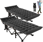 ABORON Heavy-Duty Folding Guest Bed for Adults, 500lb Capacity, Portable Extra Cot with 1242D Double Layer, Ideal for Indoor Guest Stays & Temporary Home Use