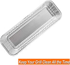 MixRBBQ 20-Pack Grease Liners Heavy-Duty Disposable Aluminum Foil Drip Pans for Camp Chef Portable Grill