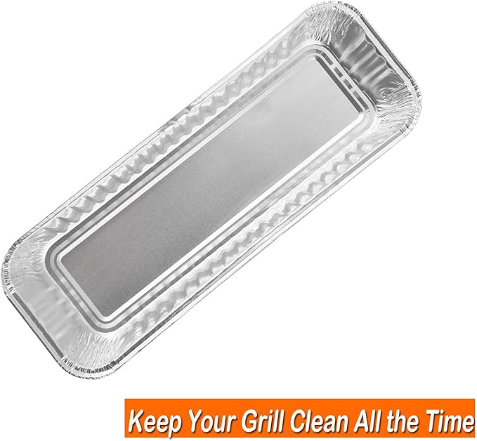MixRBBQ 20-Pack Grease Liners Heavy-Duty Disposable Aluminum Foil Drip Pans for Camp Chef Portable Grill