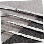 1 Set Household Heavy Mirror Dinnerware Dishwasher Tableware Dinner Forks Outdoor Spoon Kitchen Knives Safe Cutter Travel Duty Serving Stainless Home Knife Steak for Kit Camping Kitchenware