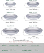 Boundless Voyage Titanium Camping Plate Dishes Saucer Lightweight Round Dinnerware Set Stackable Serving Plates Pasta Plates Travel Outdoor Home Kitchen Tableware Set Ti1141T