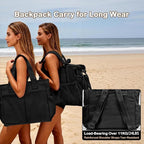 Odoland Soft Cooler Bag, Collapsible Leakproof Insulated Cooler Bag with Multi-Pocket Design, Portable Soft Side Cooler Backpack for Beach, Picnic, Camping, Travel and Daily Use for Women