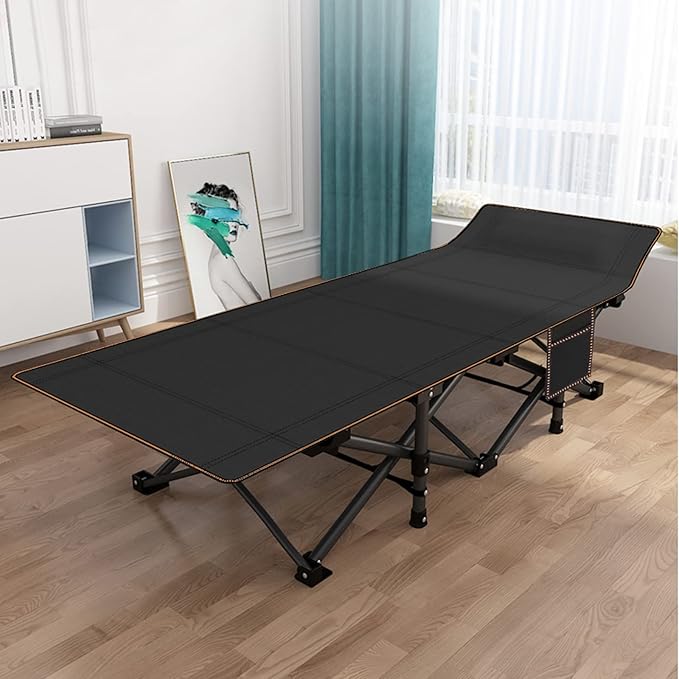 LILYPELLE 2 Pack Folding Camping Cot W/Mattress, 78" L x 32" W x 18" H Cot Bed, Heavy Duty Wide Camping Cot XXL for Adults, Portable Sleeping Cot Bed for Travel Camping/Office, Home Nap