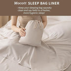 Sleeping Bag Liner Ultralight Sleep Sack Travel Sheets for Adults Liners, Lightweight Double Camping Inner Hostel Fresh Back Hiking Bed