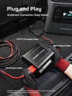 AFERIY 3840Wh 3600W Portable Power Station + DC600 580W Alternator Charger, Solar Generator Bundle for Home Backup, Camping, RV Trips (Items Shipped Separately)