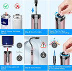 Torch Lighter Refillable Butane Lighter Long Flexible Neck Multipurpose Lighter for Candles Grill BBQ Fireplaces Kitchen Camping (No Prefilled)