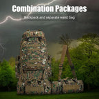 100L Camping Hiking Backpack,Molle military Tactical rucksack backpack,Waterproof Lightweight Hiking Backpack