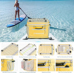 Waterproof PVC Material Paddleboard Cooler Deck Bag,40 cans Sup Deck Cooler Bag,Cooler Bag for Paddleboard,Lunch Box Cooler Insulated Bag,Camping Cooler Bag,Kayak Cooler Bag