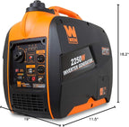 WEN 56225i 2250-Watt Gas Powered Portable Inverter Generator with Fuel Shut-Off, CARB Compliant , Black