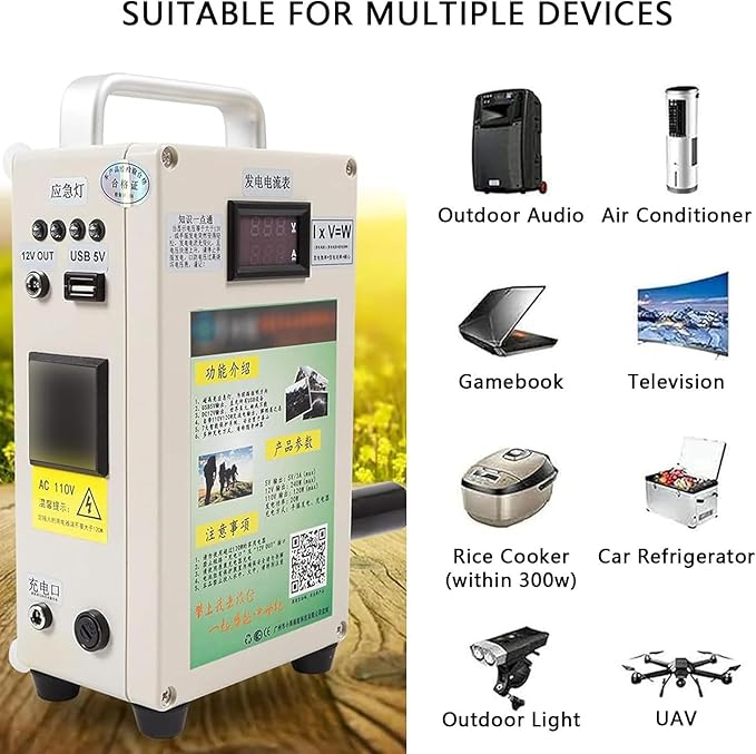 Hand Crank Charger Generator, 150W Hand Crank Generator, Manual Power Supply Emergency Charger, For Camping Outdoor Phone Charging