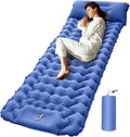 Camping Pad | Compact Blow Up Portable Airbed Mattress | Lightweight Backpacking Sleep Mat - for Outdoor Travel Backpacking Hiking Tent Car Truck SUV Women Men