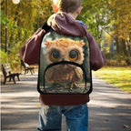 Owl Backpack for Boys 4-6 Toddler School Backpack 3-4 Boys with Lunch Bag and Pencil Case Lightweight Hiking Rucksack for Travel Back Bags with Water Bottles Pockets