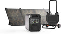 Enphase IQ PowerPack 1500 Advanced Portable Power Station with 200W Solar Panel and Cart, Generator with microinverter technology for home backup, camping, RVs